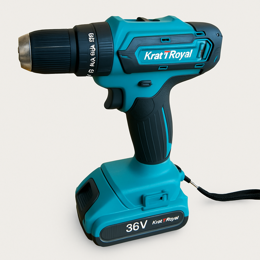 Kraft Royal 36 V Lagou – Profesjonalna wkrętarka udarowa z dwoma akumulatorami.